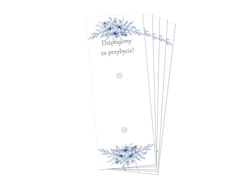 Podziękowanie dla gości weselnych Merci - 5 szt.