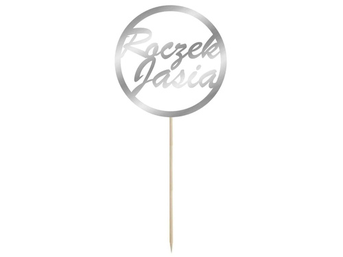 Topper na tort na roczek - personalizowany - 1 szt.