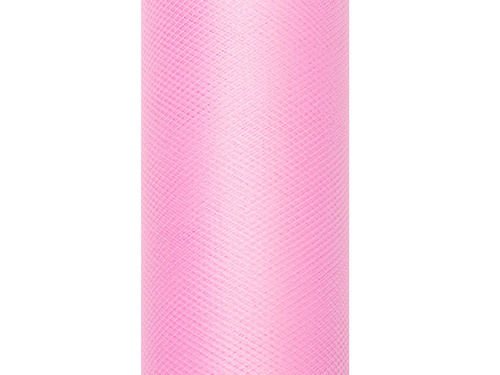 Tiul gładki różowy - 30 cm x 9 metrów - 1 szt.