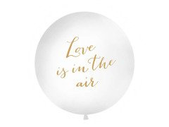 Balon olbrzym z nadrukiem Love is in the air - 1 metr - 1 szt.