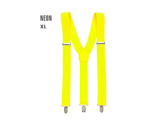 Neonowe żółte szelki disco