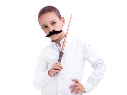 Wąsy czarne Bogaty Wujek - 1 szt.