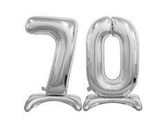 Zestaw balonów foliowych 70 srebrna - 74 cm