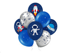 Balony lateksowe Kosmos - 30 cm - 8 szt.