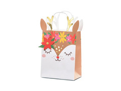 Torebka prezentowa Jelonek na Boże Narodzenie - 1 szt.