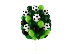 Balony lateksowe Piłka nożna - średnie - 35 szt.