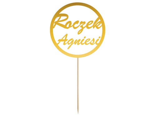 Topper na tort na roczek - personalizowany - 1 szt.