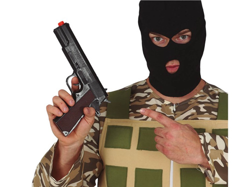 Pistolet czarny - 27 cm - 1 szt.