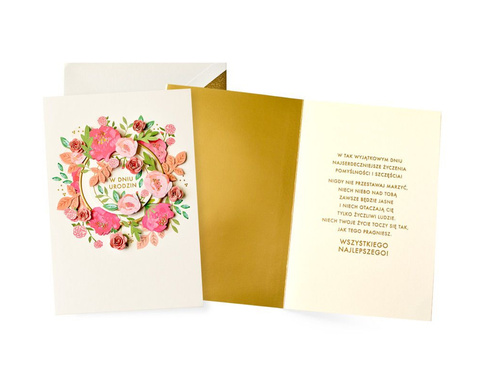 Kartka urodzinowa - 16.6 x 11.7 cm - 1 szt.