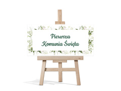 Plakat komunijny - I Komunia Święta - 70x33 cm