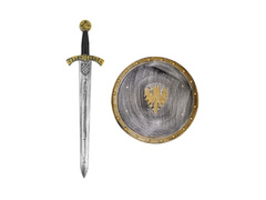 Zestaw rycerza: tarcza 37 cm i miecz 61 cm