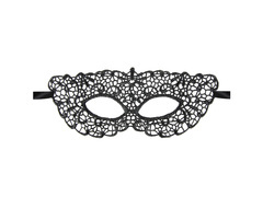 Maska Tajemnica koronkowa czarna - 1 szt.