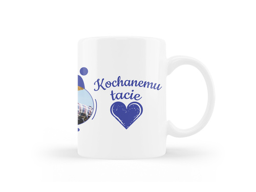 Kubek personalizowany na dzień ojca z imieniem - 330ml