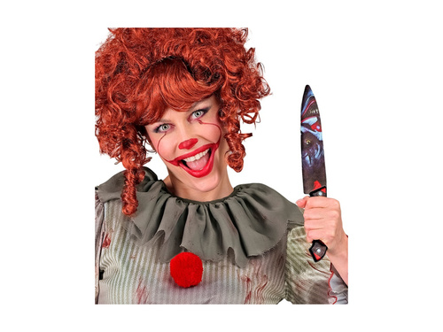 Nóż zabawkowy klauna z horroru - 31 cm