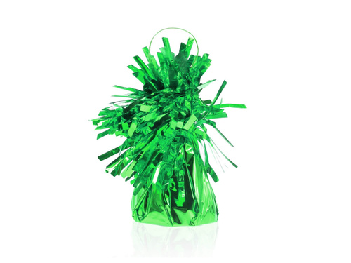 Obciążnik foliowy do balonów napełnionych helem - zielony - 145 g