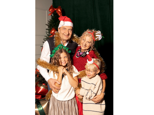 Opaska Czapka Mikołaja - 11x26.5cm - 1 szt.