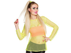Koszulka kabaretka neonowa żółta dla kobiety