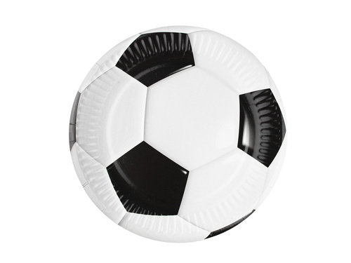 Zestaw kubeczki + talerzyki papierowe Piłka Nożna - 44 szt.
