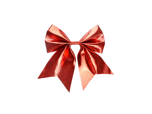 Kokarda czerwone metaliczna - 1 szt.