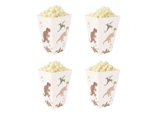 Pudełka na popcorn Dinozaury - 6 szt.