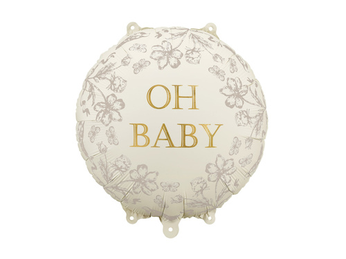 Balon foliowy Oh baby - 35x35 cm - 1 szt.