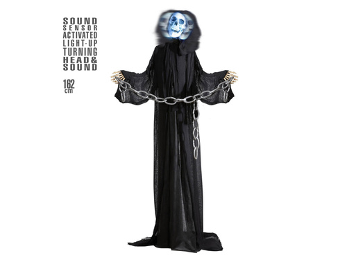 Dekoracja stojąca Ponury Żniwiarz - czarny - 162 cm - 1 szt.