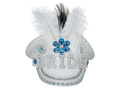 Czapka z kryształkami i piórami Bride - 1 szt.