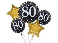 Bukiet balonów foliowych na 80