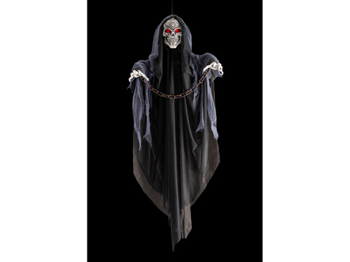 Dekoracja wisząca Szkielet w łańcuchach - 120 cm - 1 szt.