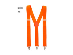 Neonowe pomarańczowe szelki disco