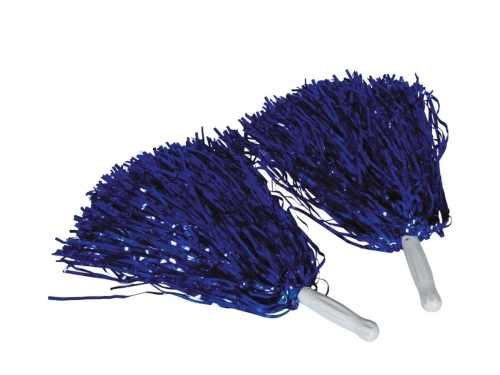 Pompony cheerleaderki niebieskie - 2 szt.