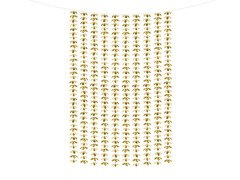 Kurtyna - zasłona na drzwi kwiatowa metaliczna złota - 100 x 210 cm