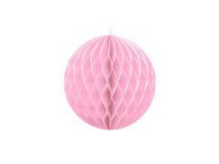 Dekoracja wisząca kula jasnoróżowa - 20 cm - 1 szt.