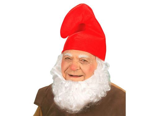 Czapka skrzata papy smerfa czerwona - 1 szt.