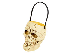 Wiaderko Czaszka na Halloween - 17 cm - 1 szt.