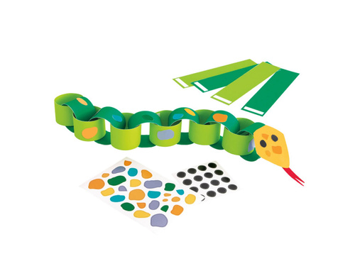 Zestaw do tworzenia łańcuchów papierowych dla 4 osób - Wąż DIY