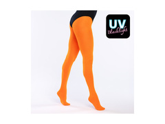 Rajstopy kryjące neonowe pomarańczowe