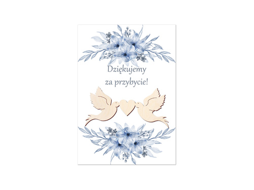 Podziękowanie dla gości weselnych Gołąbki - 1 szt.