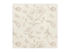 Serwetki papierowe Kwiaty - 33 x 33 cm - 12 szt.
