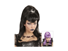 Peruka Spiderlady, fioletowo-czarna (mix)
