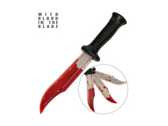 Zakrwawiony plastikowy nóż - 34 cm