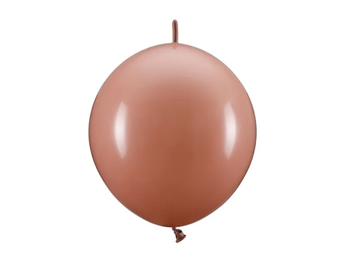 Balony z łącznikiem pastelowe brudny róż - 33 cm - 20 szt.