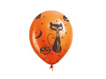 Balony z nadrukiem na Halloween - Kot - 30 cm - 10 szt.