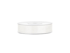 Tasiemka satynowa, jasnokremowa, 12 mm / 25 m, 1 szt.