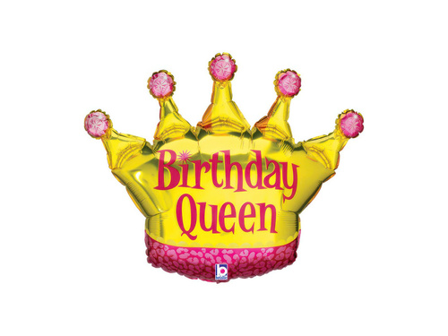 Balon foliowy Birthday Queen - 30" - 1 szt.