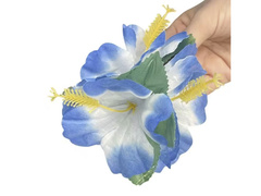 Hawajska przypinka kwiatek niebieski - 1 szt.