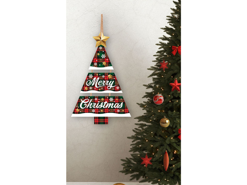 Zawieszka Choinka Merry Christmas - 1 szt.