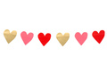 Girlanda papierowa Serca - 200 cm - 1 szt.