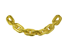 Girlanda balonowa Łańcuch świąteczny złoty - 190 cm - 1 szt.