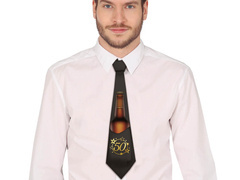 Krawat urodzinowy na pięćdziesiątkę - 1 szt.